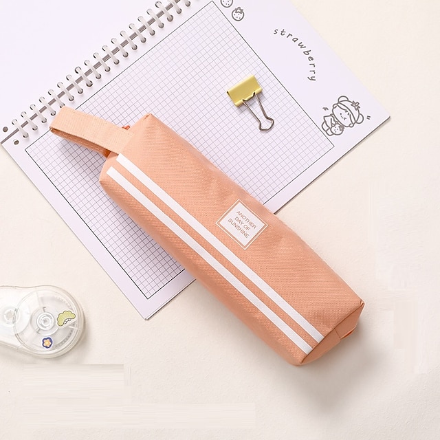 Consumer Electronics Stationery | Pencil Case Pen Pouch Marker Bag Creative Wear-Resistant With Zipper Canvas for School Student