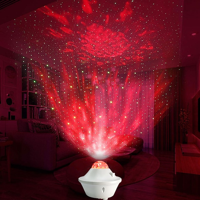  Round Decoration Light Sky Projector Light LED Night Light Bluetooth Remote Controlled Voice Control Remote Control Valentine's Day New Year's AC Powered 1pc