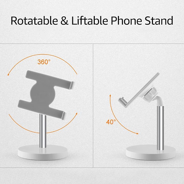 Phones & Accessories Phone Mounts & Holders | Foldable Aluminum Alloy Tablet Stand Desktop Stand Holder Non-slip Bracket for iPa