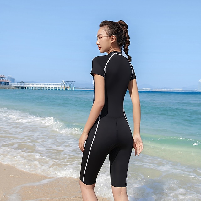 Sports & Outdoors Surfing, Diving & Snorkeling | Womens Rash Guard Dive Skin Suit UV Sun Protection Breathable Quick Dry Short S