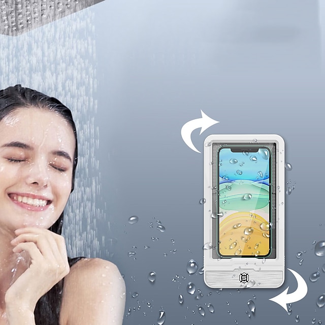 Phones & Accessories Phone Mounts & Holders | Shower Phone Holder Waterproof Touch Screen Portable Phone Holder for Bathroom Kit