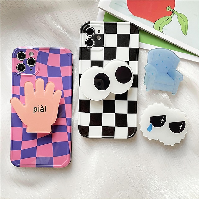 Phones & Accessories Phone Mounts & Holders | 3D Cartoon Universal Cute Epoxy Small Hand Mobile Phone Holder Mobile Phone Grip E