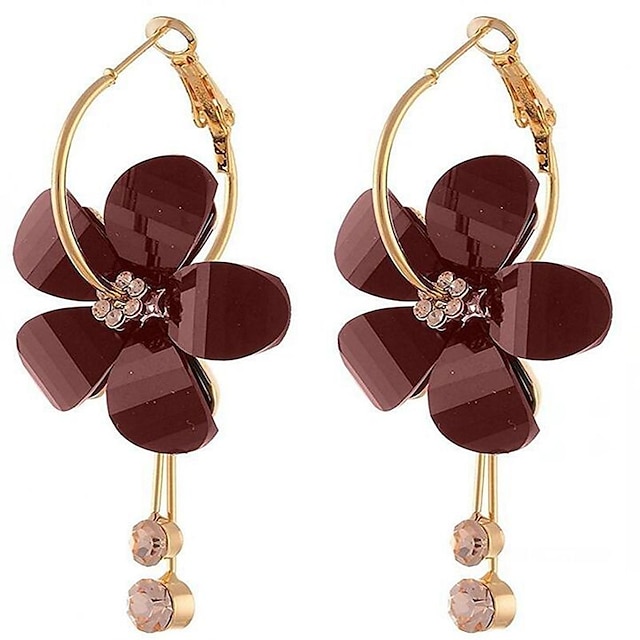  1 Paar Tropfen-Ohrringe For Damen Kubikzirkonia Strasse Verabredung Acryl Klassisch Urlaub Mode