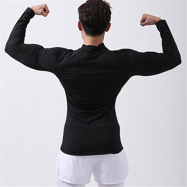 Sports & Outdoors Running, Jogging & Walking | Mens Long Sleeve Compression Shirt Running Shirt Running Base Layer Tee Tshirt To