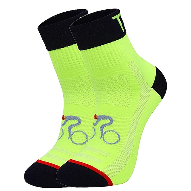 Compression Socks Athletic Sports Socks Crew Socks Cycling Socks Men's ...