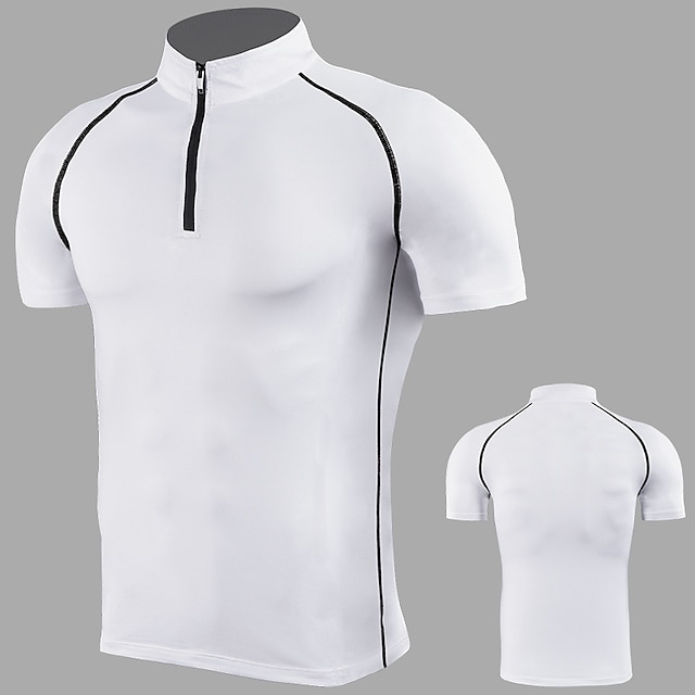 Sports & Outdoors Running, Jogging & Walking | Mens Running Shirt Tee Tshirt Top Athletic Breathable Quick Dry Moisture Wicking 