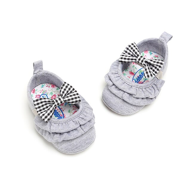 Shoes & Bags Kids Shoes | Boys Girls Flats Daily Cotton Breathability Toddler(2-4ys) Daily Indoor White Black Gray Fall Spring -