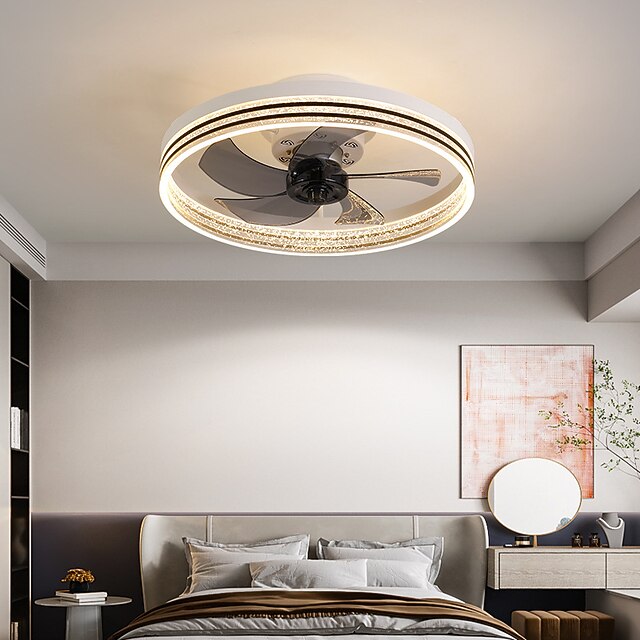  50cm led kattotuuletin valo kattotuuletin metalli maalattu viimeistely moderni 220-240v