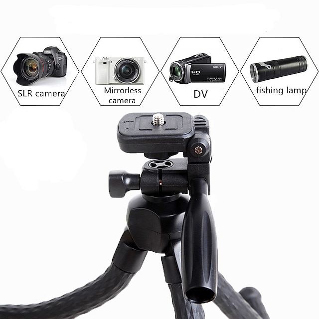 Phones & Accessories Phone Mounts & Holders | Flexible Octopus Tripod Stand Travel Portable 2 In 1 Tripod Extend With Ballhead S