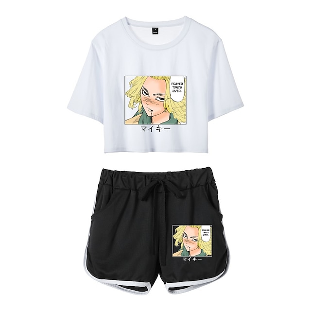 Toys & Hobbies Cosplay & Costumes | Inspired by Tokyo Revengers Cosplay Outfits Crop Top 100% Polyester Anime Harajuku Graphic S