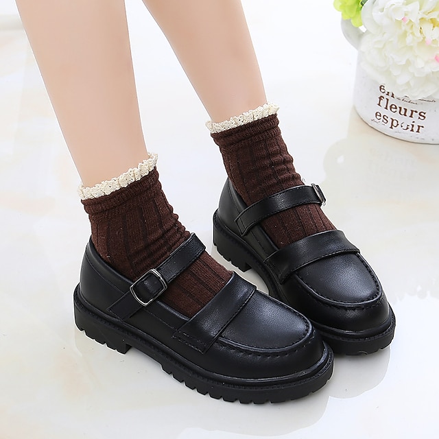 Shoes & Bags Kids Shoes | Girls Flats Princess Shoes Leather Portable Princess Shoes Big Kids(7years +) Little Kids(4-7ys) Daily