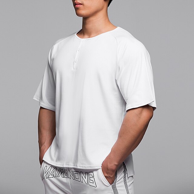 Hombre Camiseta para correr Camiseta Cima Deportivo Ropa Deportiva Licra  Transpirable Dispersor de humedad Suave Aptitud física Corriendo Paseo  Correr Ejercicio Ropa de deporte Color sólido Blanco 9055379 2022 – $14.03