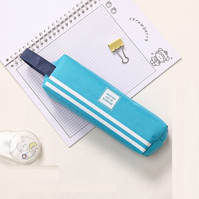 Consumer Electronics Stationery | Pencil Case Pen Pouch Marker Bag Creative Wear-Resistant With Zipper Canvas for School Student