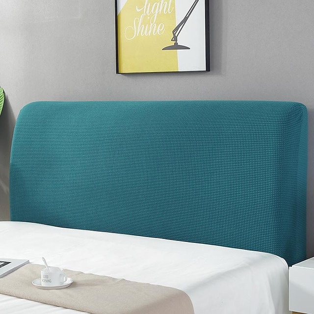 Stretch Bed Headboard Cover,Grey Green Elastic Jacquard Headboard