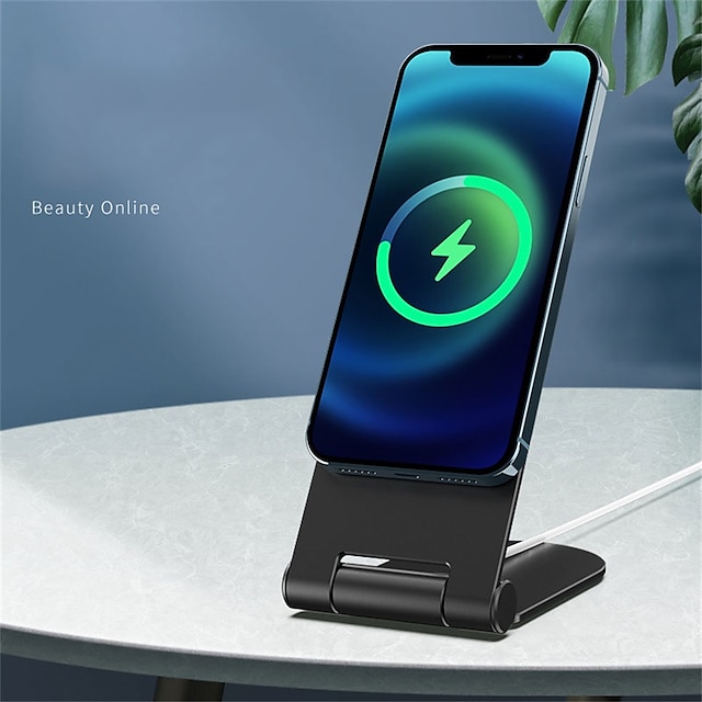 Phones & Accessories Phone Mounts & Holders | Phone Stand Portable Foldable Chargeable Phone Holder for Desk Compatible with iPh