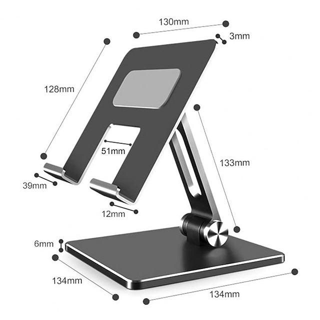 Phones & Accessories Phone Mounts & Holders | Tablet Stand Holder for Desk Adjustable Aluminum Portable Stand Holder Desktop Fol