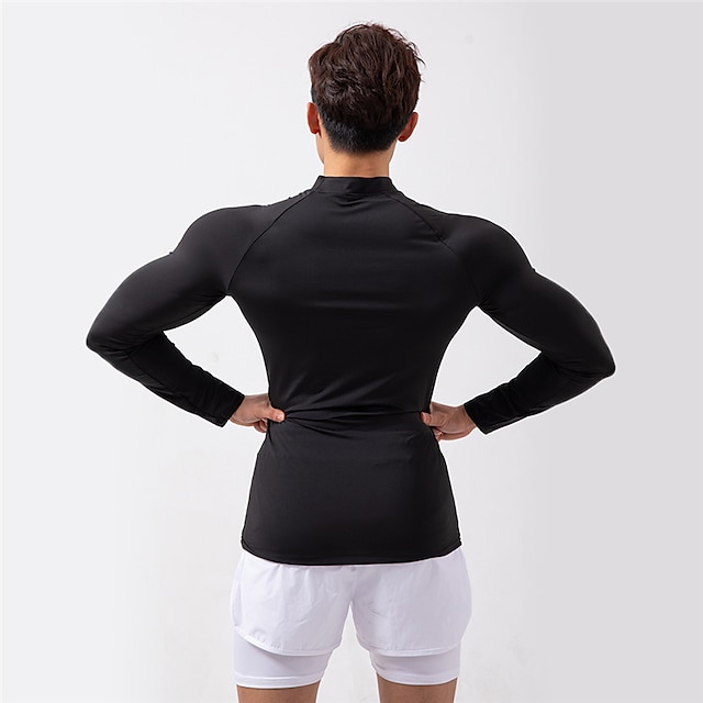 Sports & Outdoors Running, Jogging & Walking | Mens Long Sleeve Compression Shirt Running Shirt Running Base Layer Tee Tshirt To