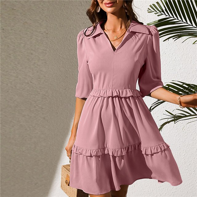 Women's A Line Dress Short Mini Dress 