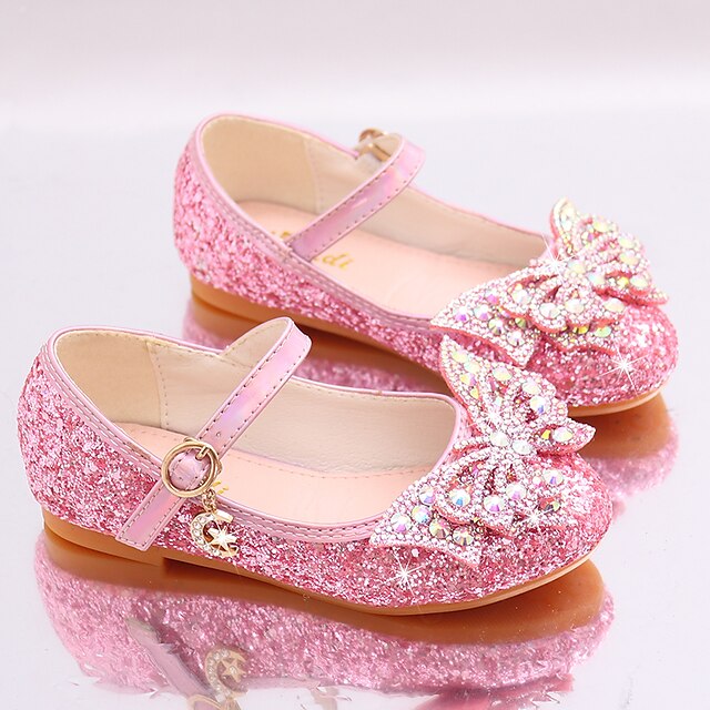 Shoes & Bags Kids Shoes | Girls Flats Dress Shoes Flower Girl Shoes Princess Shoes School Shoes Rubber PU Portable Shock Absorpt