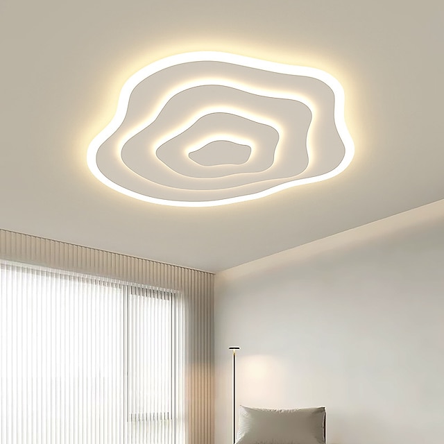  Luz de techo moderna de 50/60 cm, lámpara led para pasillo, lámpara de estudio creativa para dormitorio, lámpara de techo de arte cálido