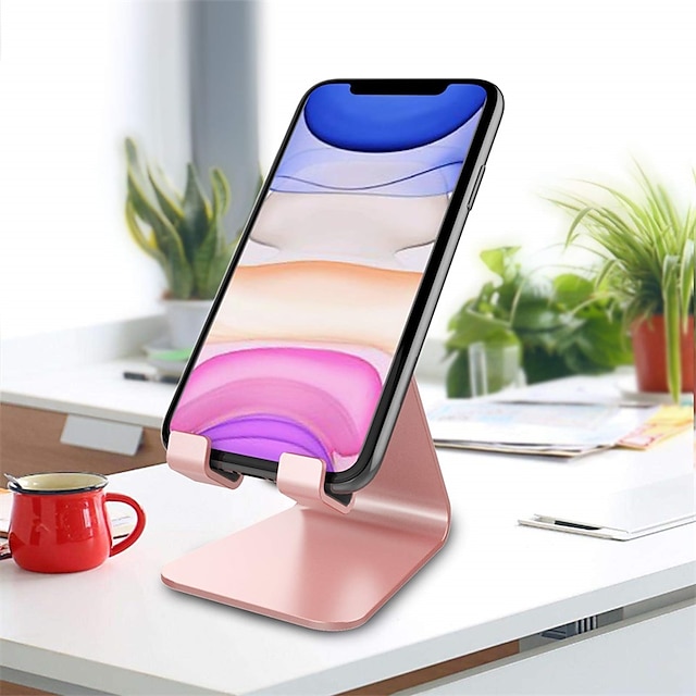 Phones & Accessories Phone Mounts & Holders | CreaDream Cell Phone Stand Cradle Holder Aluminum Desktop Stand Compatible with Sw