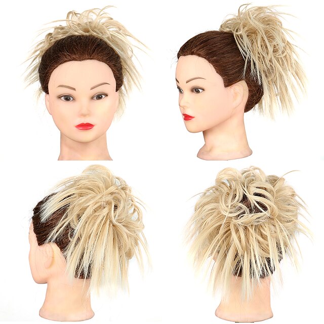 Beauty & Hair Wigs & Hair Pieces | Messy Bun Hair Piece Hair Scrunchie Fluffy Tousled Updo Hairpieces Synthetic Hair Bun Extensi