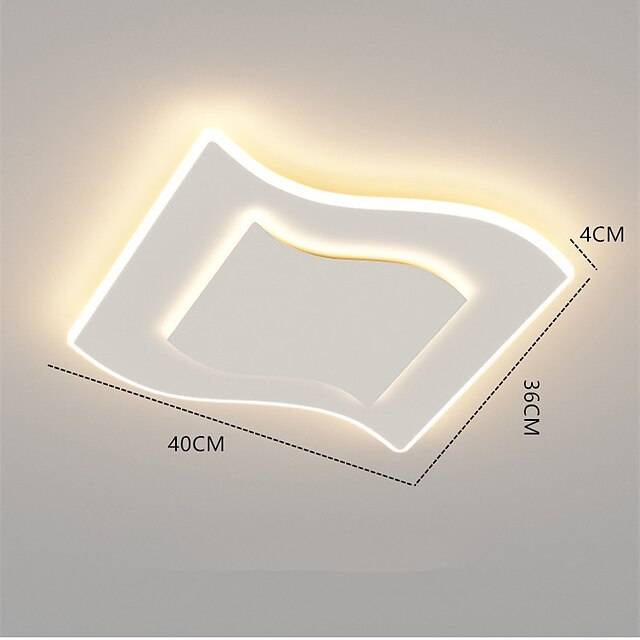 Lights & Lighting Pendant Lights | 40/50 cm Modern LED Ceiling Light Square Geometric Shape Home Creative Living Room Warm Room 