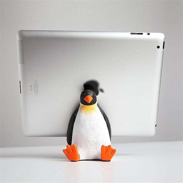 Phones & Accessories Phone Mounts & Holders | Desktop Cell Phone Stand Holder Penguin Cell Phone Holder Decoration Ornament Stan