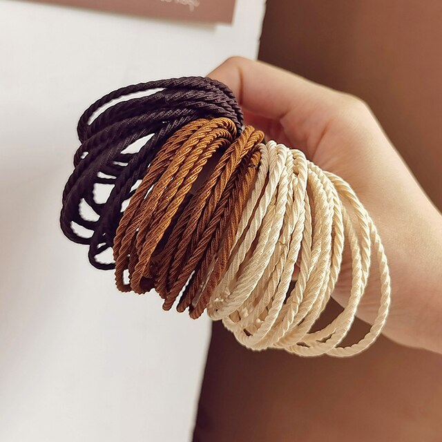 Shoes & Bags Fashion Accessories | 1box Womens Girls Hair Ties Hair Tie For Street Gift Holiday Festival Head Handmade Resin Rub