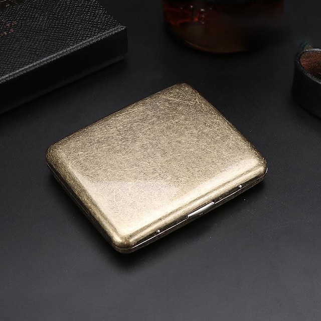 Home & Garden Home Decor | 20 Sticks of Cigarette Case with Both Sides Open to Support Generation of Bronze Condensed Flower Met