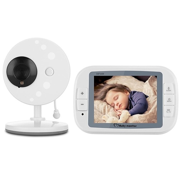  3.5 Inch LCD Sreen Baby Sleep Monitor Wireless Video Baby Monitor Baby Care Nanny Security Night Vision Camera Video Monitoring