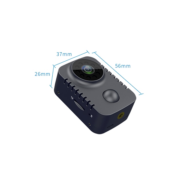 Mini Body Camera HD 1080P Video Cam Wide Angle Security Pocket Cameras ...