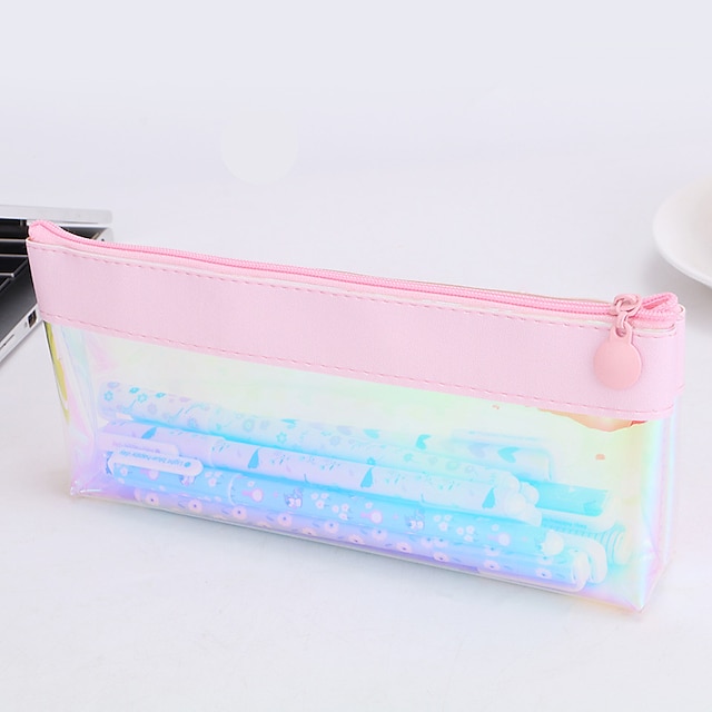 Consumer Electronics Stationery | Pencil Case Pen Pouch Marker Bag Waterproof Wear-Resistant Transparent TPU for School Office S