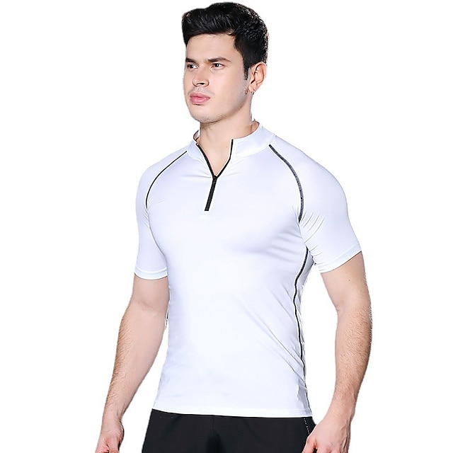 Sports & Outdoors Running, Jogging & Walking | Mens Running Shirt Tee Tshirt Top Athletic Breathable Quick Dry Moisture Wicking 