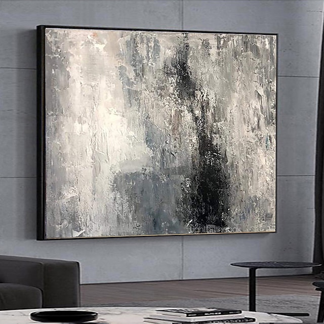  Hang-Painted öljymaalaus Maalattu Vaakatasoinen panoraama Abstrakti Maisema Moderni Ilman Inner Frame  (ei kehystä)