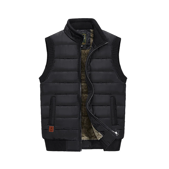 Men's Puffer Vest Winter Jacket Winter Coat Gilet Quilted Vest ...