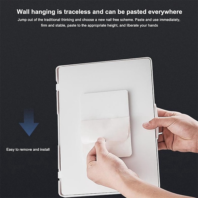 Phones & Accessories Phone Mounts & Holders | Wall Phone Mounted Tablet Case Waterproof Sealing Storage Box Self-Adhesive Holder