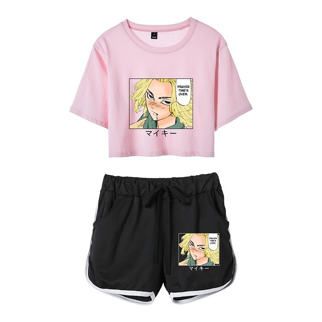 Toys & Hobbies Cosplay & Costumes | Inspired by Tokyo Revengers Cosplay Outfits Crop Top 100% Polyester Anime Harajuku Graphic S