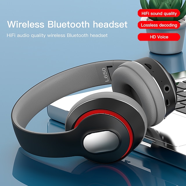  L650 Over-ear Headphone Bluetooth 5.1 Noise cancellation Stereo Surround HIFI Long Battery Life for Apple Samsung Huawei Xiaomi MI  Yoga Fitness Everyday Use Mobile Phone