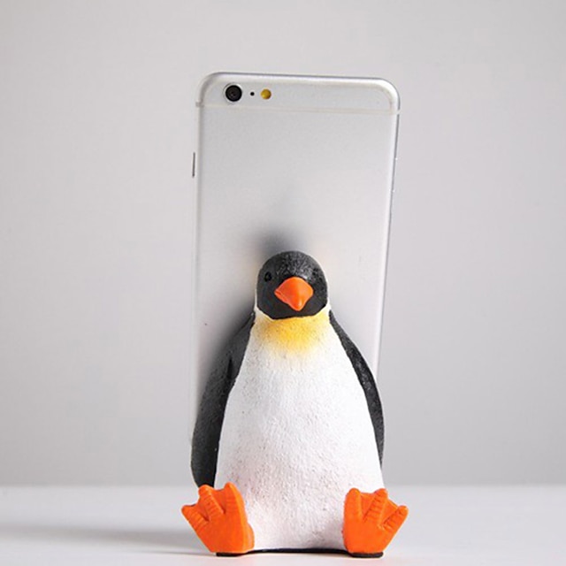 Phones & Accessories Phone Mounts & Holders | Desktop Cell Phone Stand Holder Penguin Cell Phone Holder Decoration Ornament Stan