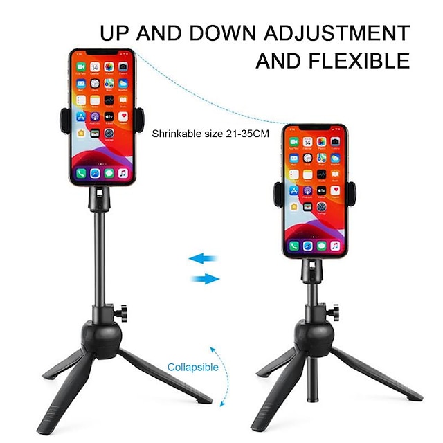 Phones & Accessories Phone Mounts & Holders | New Tripod Mobile Phone Stand Desktop Live Self Timer Bar Phone Holder Lazy Phone 