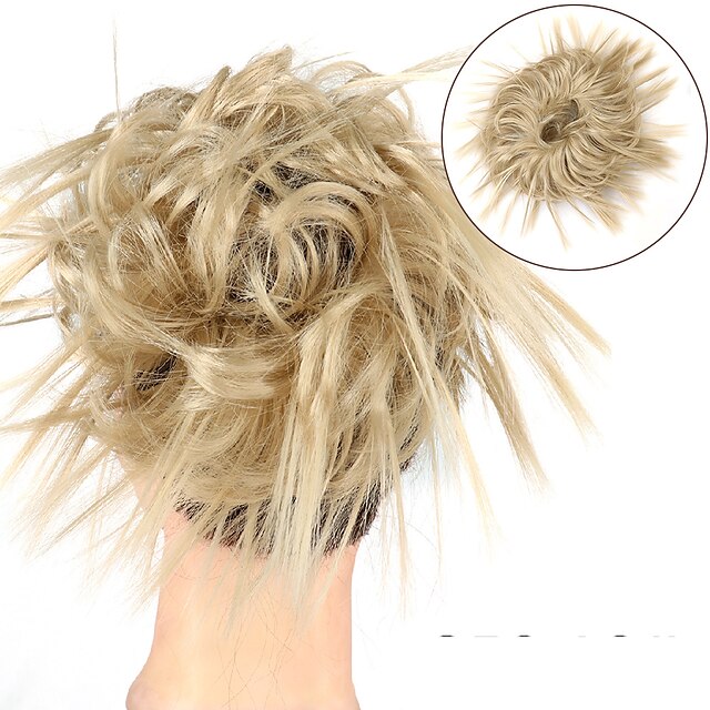 Beauty & Hair Wigs & Hair Pieces | Messy Bun Hair Piece Hair Scrunchie Fluffy Tousled Updo Hairpieces Synthetic Hair Bun Extensi