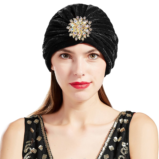 Toys & Hobbies Cosplay & Costumes | Charleston Retro Vintage Roaring 20s 1920s The Great Gatsby Ruffle Turban Hat Headwraps Wome