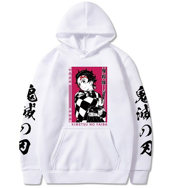 Toys & Hobbies Cosplay & Costumes | Inspired by Demon Slayer: Kimetsu no Yaiba Kamado Nezuko Hoodie Cartoon 100% Polyester Anime