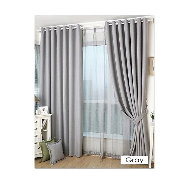  Blackout Curtain Drapes Farmhouse Curtain 2 Panels For Living Room Bedroom Door Kitchen Balcony Window Treatments Thermal Insulated