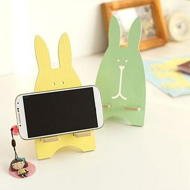 Phones & Accessories Phone Mounts & Holders | Portable Cute Wood Phone Holders Mobile Phone Cellphone Holder Desktop Storage Hol