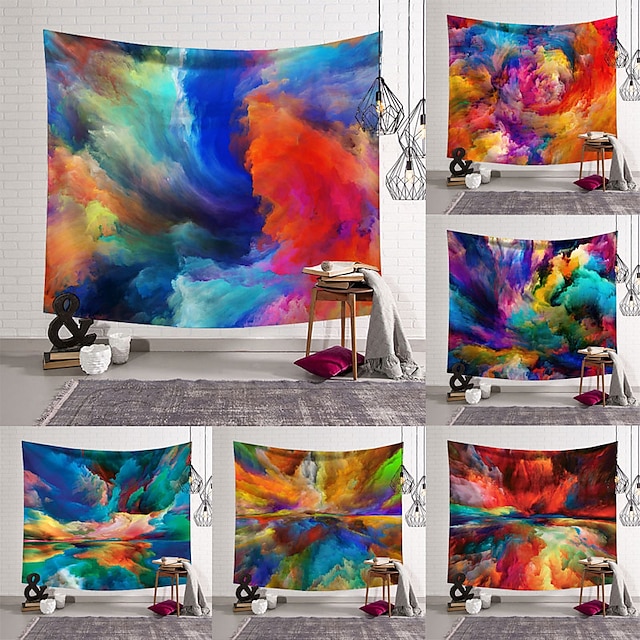 Home & Garden Home Decor | Colorful Wall Tapestry Art Decor Blanket Curtain Hanging Home Bedroom Living Room Decoration Polyeste