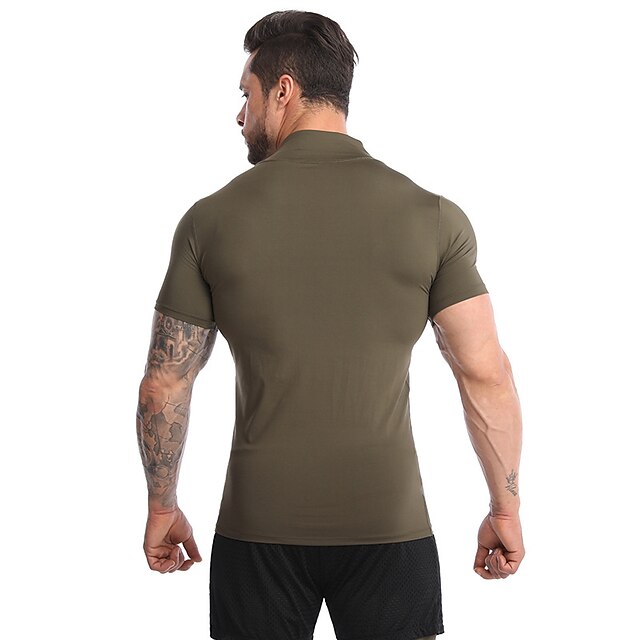 Sports & Outdoors Running, Jogging & Walking | Mens Running Shirt Tee Tshirt Top Athletic Breathable Quick Dry Moisture Wicking 