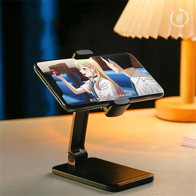 Phones & Accessories Phone Mounts & Holders | Phone Stand Foldable Adjustable Clamp Clip Phone Holder for Desk Office Compatible