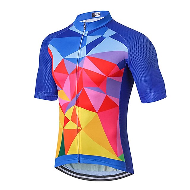 Sports & Outdoors Cycling | 21Grams Mens Short Sleeve Cycling Jersey Bike Top with 3 Rear Pockets Mountain Bike MTB Road Bike Cy